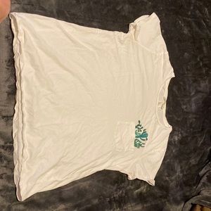 White tee shirt with cacti